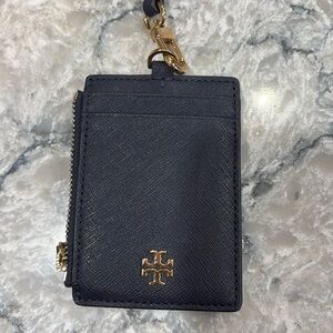 Tory Burch Lanyard/card holder  (navy) very good condition